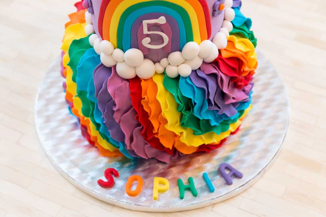 Rainbow Ponies Cake — February 1, 2015 Rainbow Ponies Cake — February 1, 2015