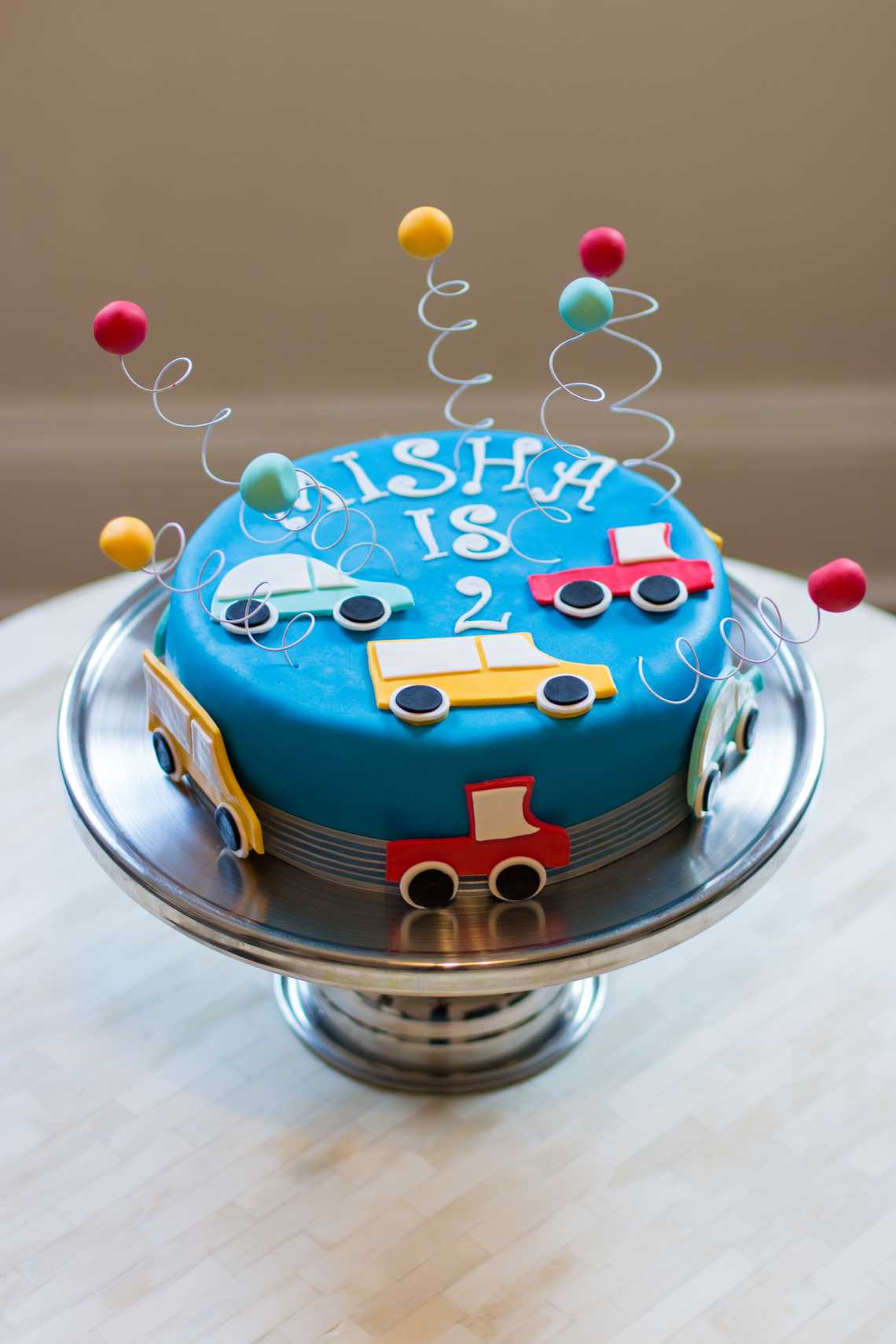 “Misha Is 2” — Cake with Cars — August 1, 2014 “Misha Is 2” — Cake with Cars — August 1, 2014