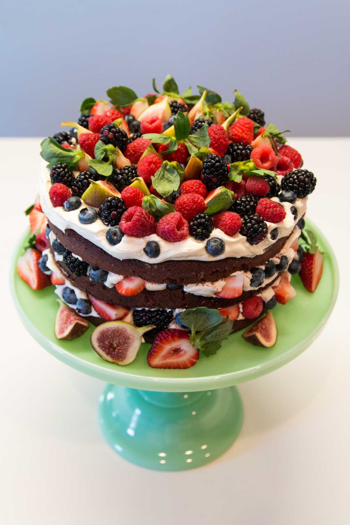 Red Velvet Cake with Fruits — November 26, 2015 Red Velvet Cake with Fruits — November 26, 2015