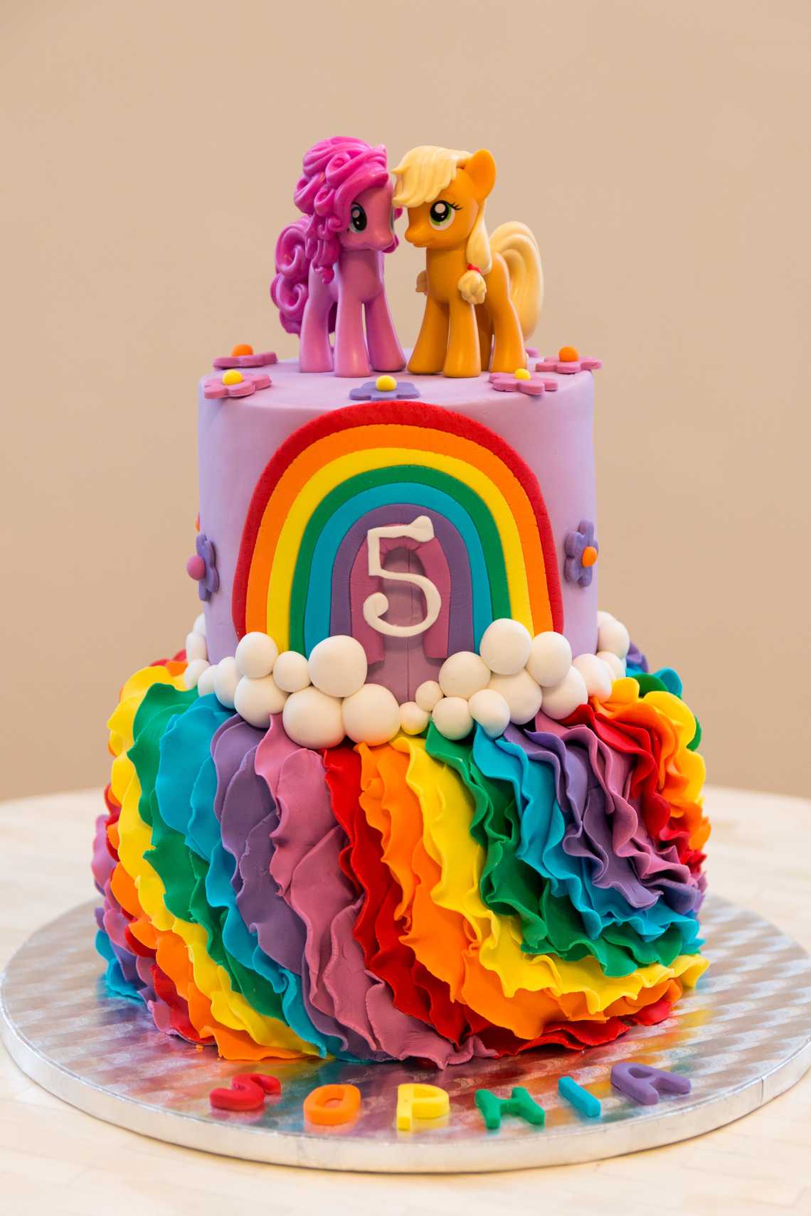 Rainbow Ponies Cake — February 1, 2015 Rainbow Ponies Cake — February 1, 2015